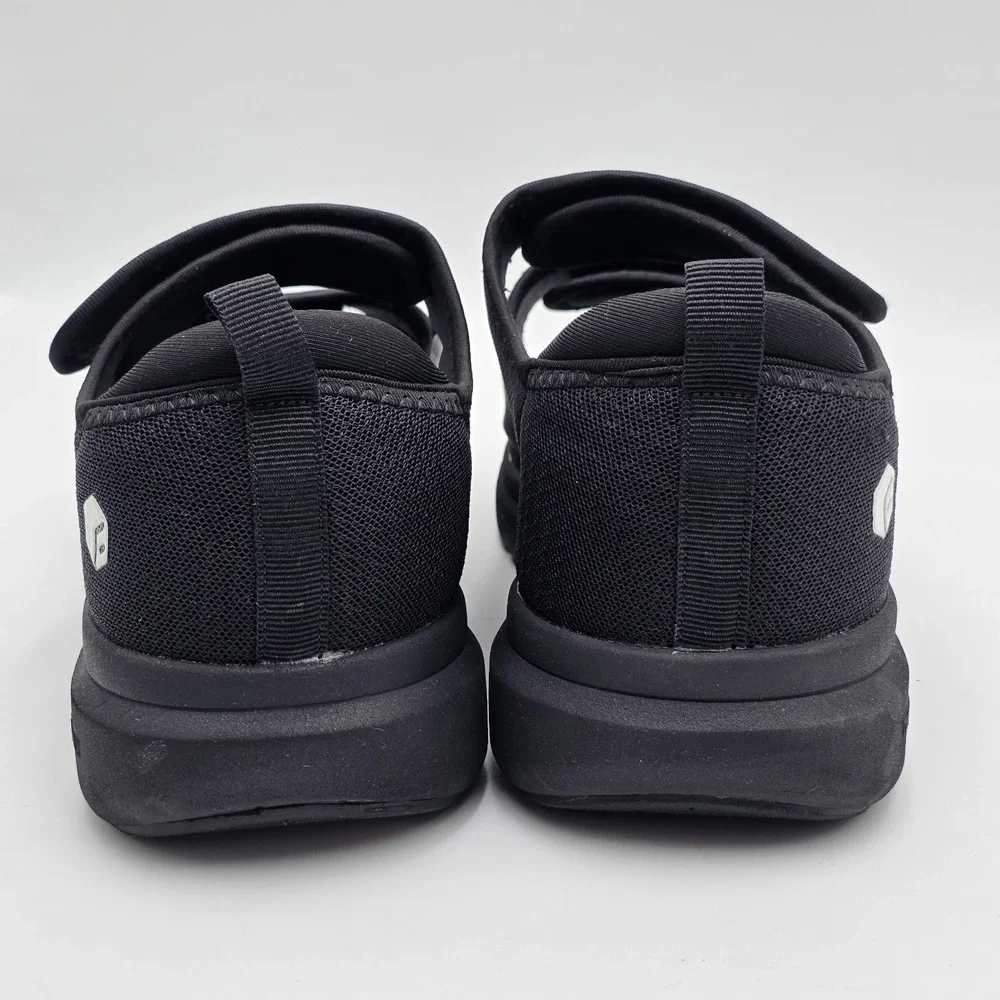 FitVille Women's Diabetic Sandals Casual Comfort Adjustable Shoes Black Size 10W